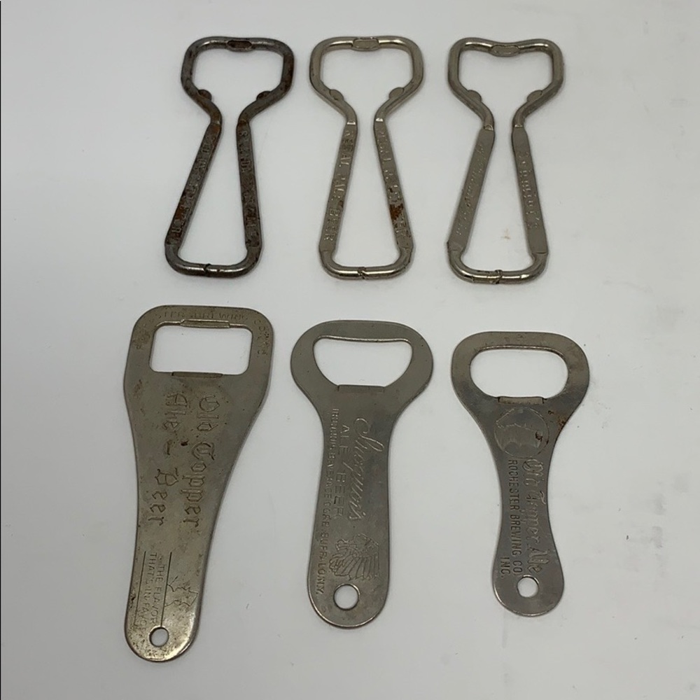 Vintage Collectible Beer Brand Bottle Openers Set of 6